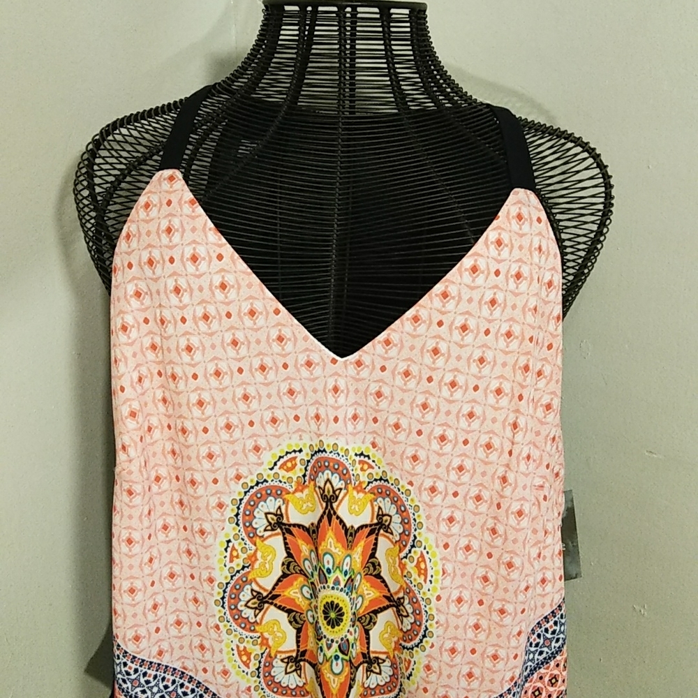 T-strap tunic tank